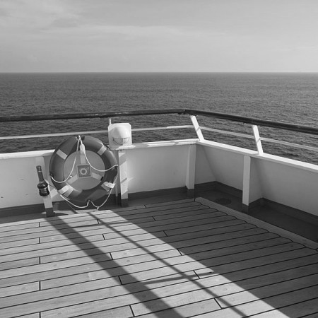 a cruise ship deck